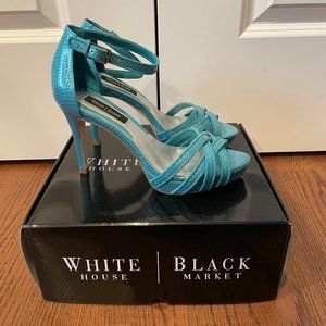WHBM Elaina Heels in Lagoon - Size 6.5